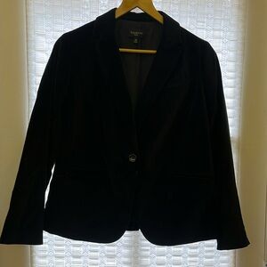 Talbots black velvet blazer
